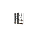 5 Tier Metal Frame Wood Bookcase J575