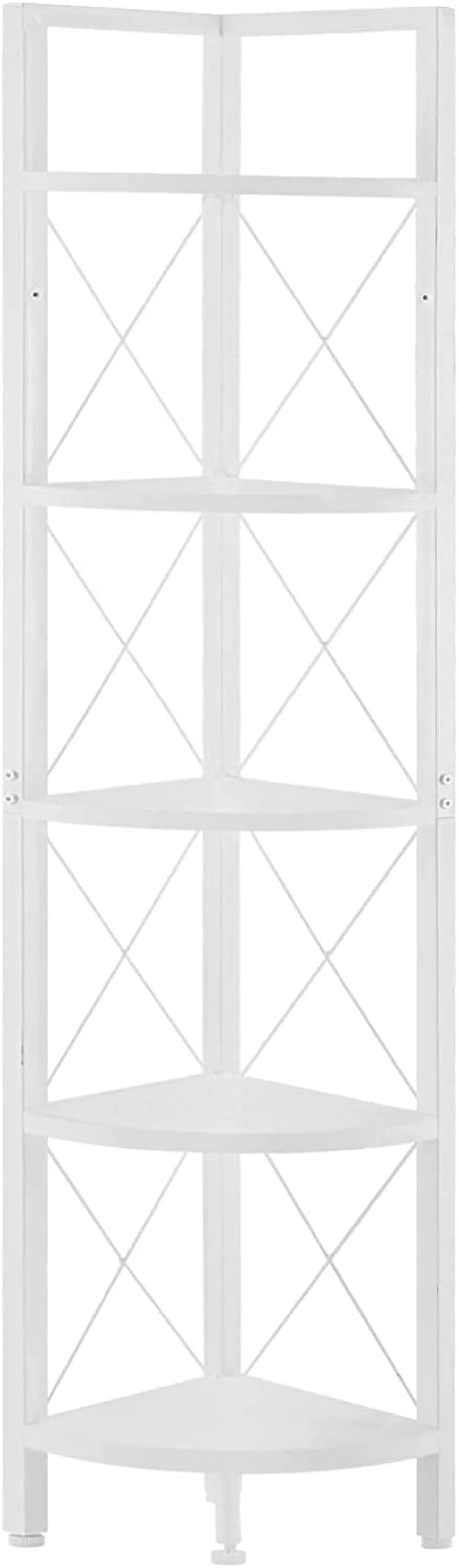 5-Tier Black Corner Shelf Stand I555820