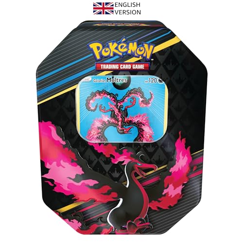 Pokémon TCG Crown Zenith Tin Galarian Zapdos 5 Booster Packs H902