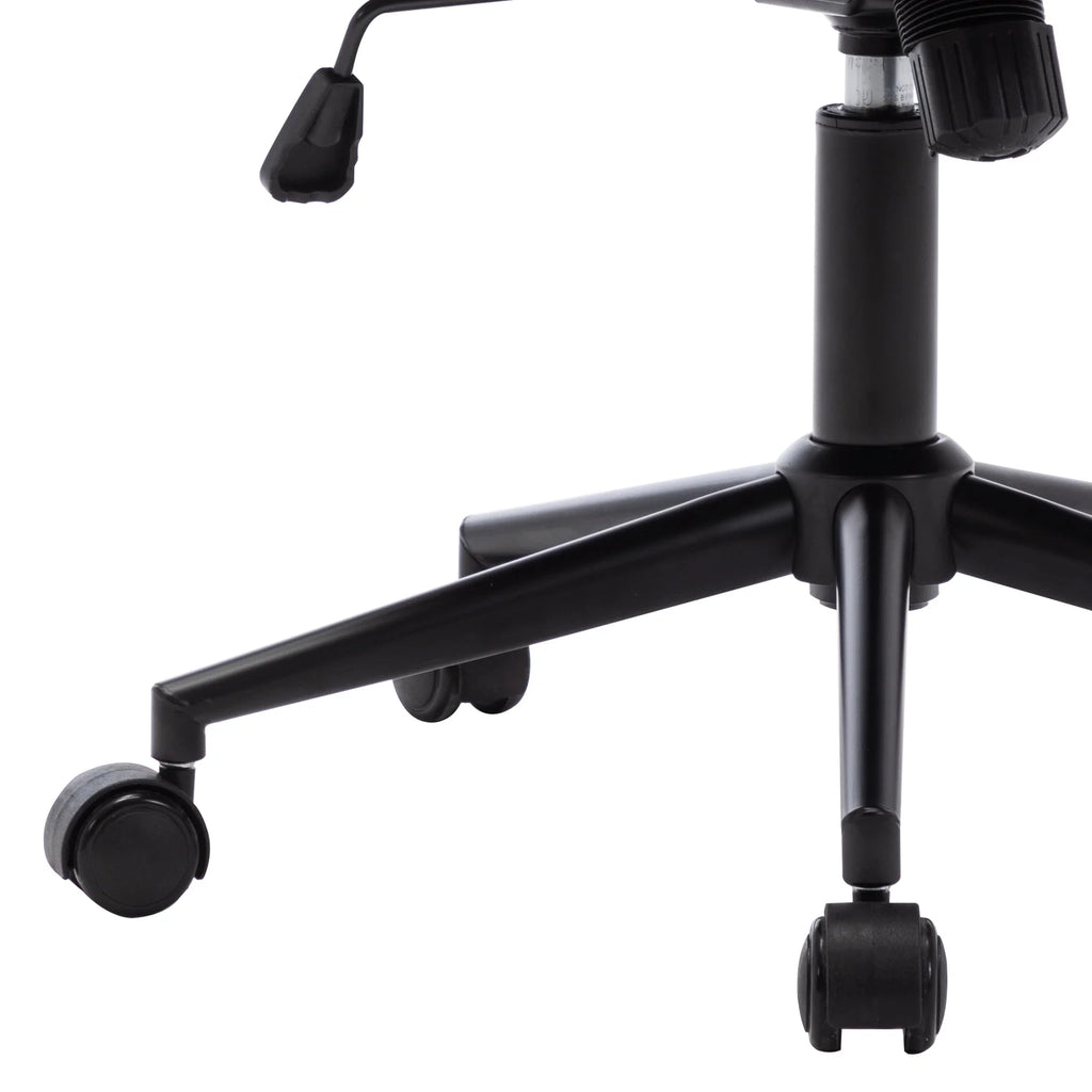 Home Office Chair PU Leather Swivel Dark Brown R753