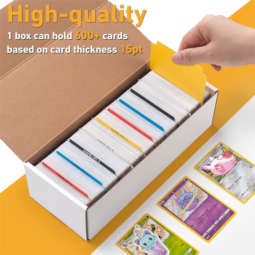 12 Pack Trading Card Storage Box with 20 Dividers Z25553