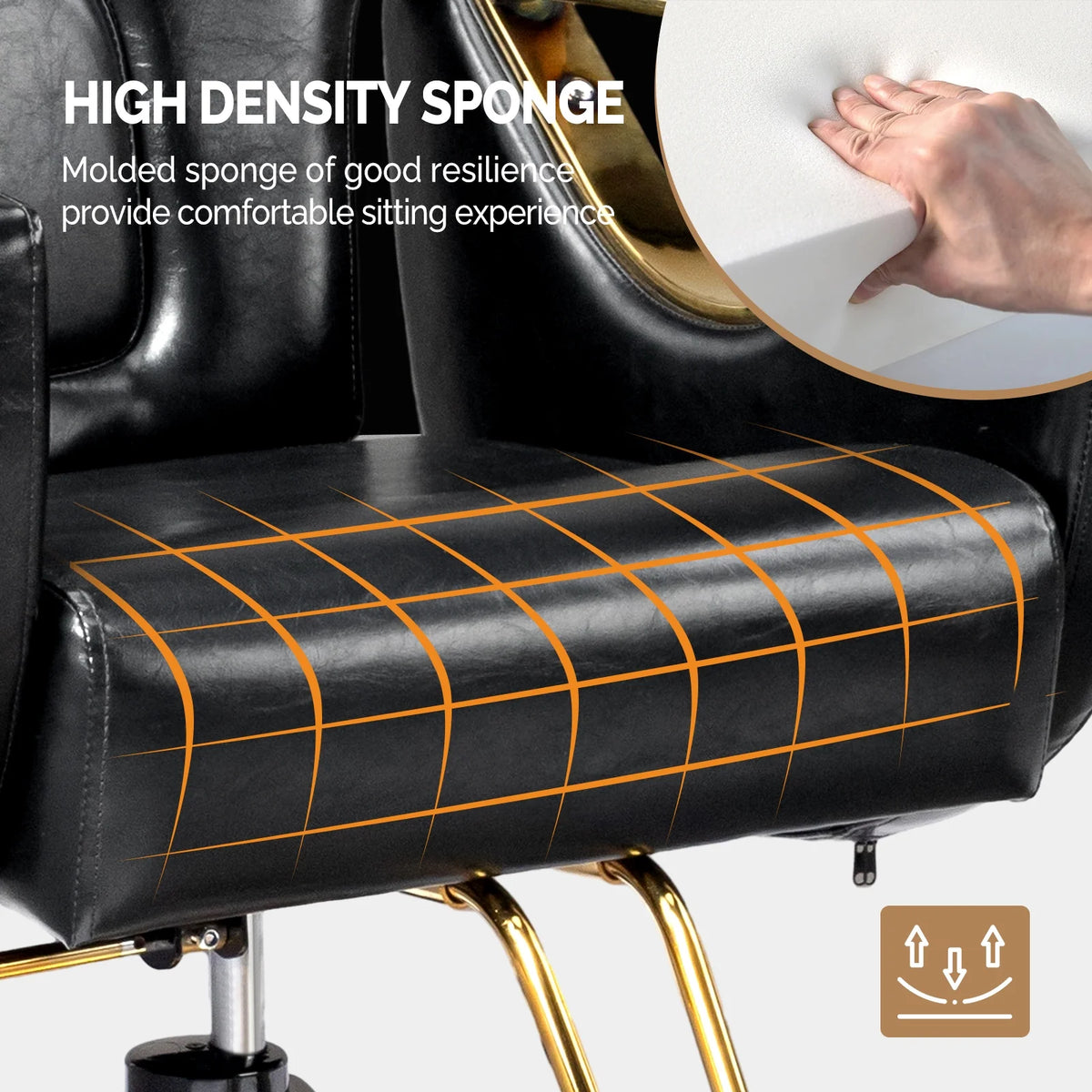 Heavy Duty Salon Chair with Footrest I38946