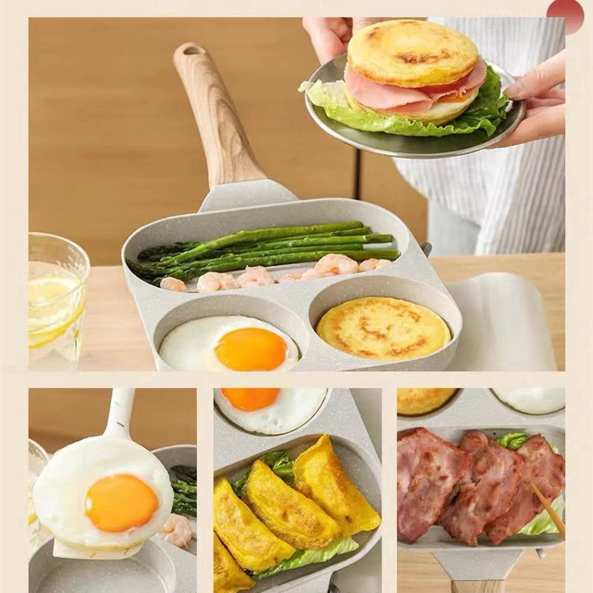 3 Section Pancake Pan V566