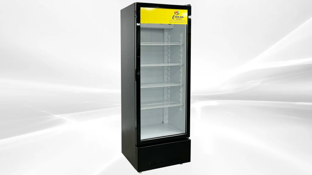 Black 9.2 cu.ft Glass Door Refrigerator J564
