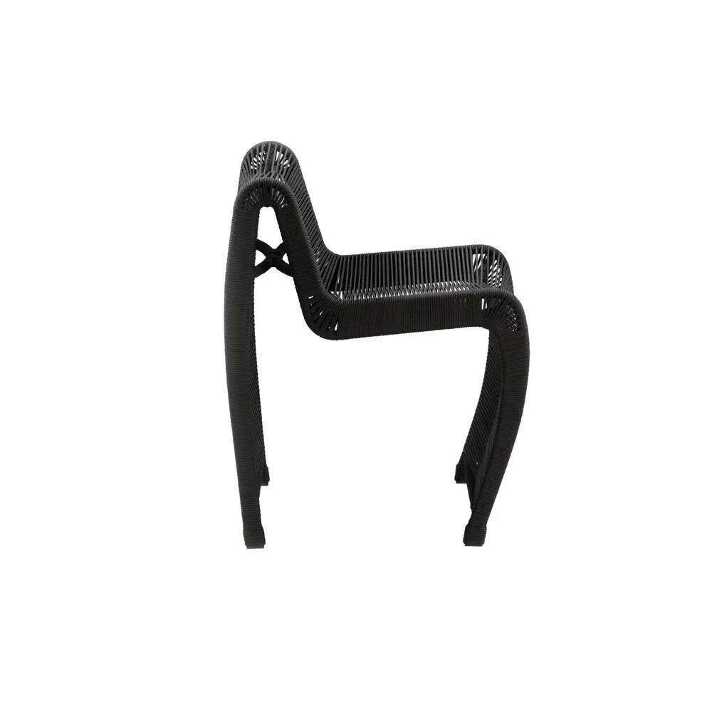 Black Rope Counter Stool Set of 2 E30330