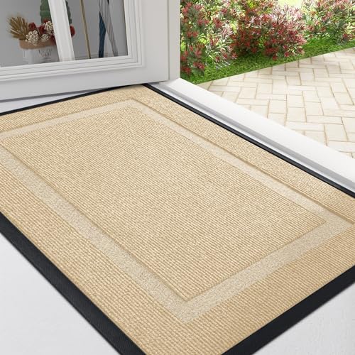 Black Waterproof Natural Rubber Doormat P55717