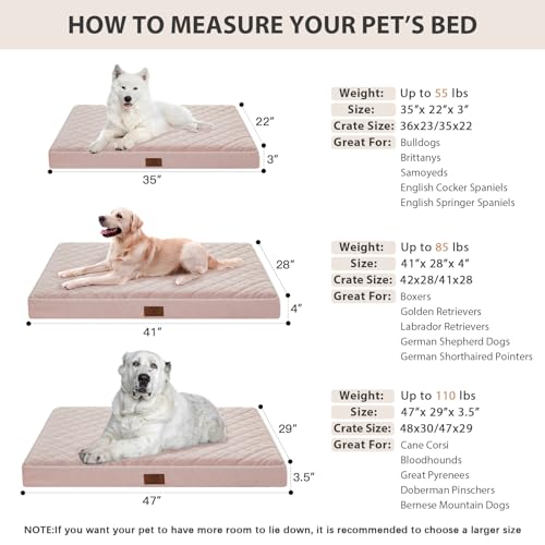 XL Waterproof Dog Bed with Removable Washable Cover A7878