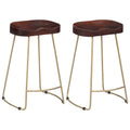 Solid Mango Wood Bar Stools 2 pcs V365