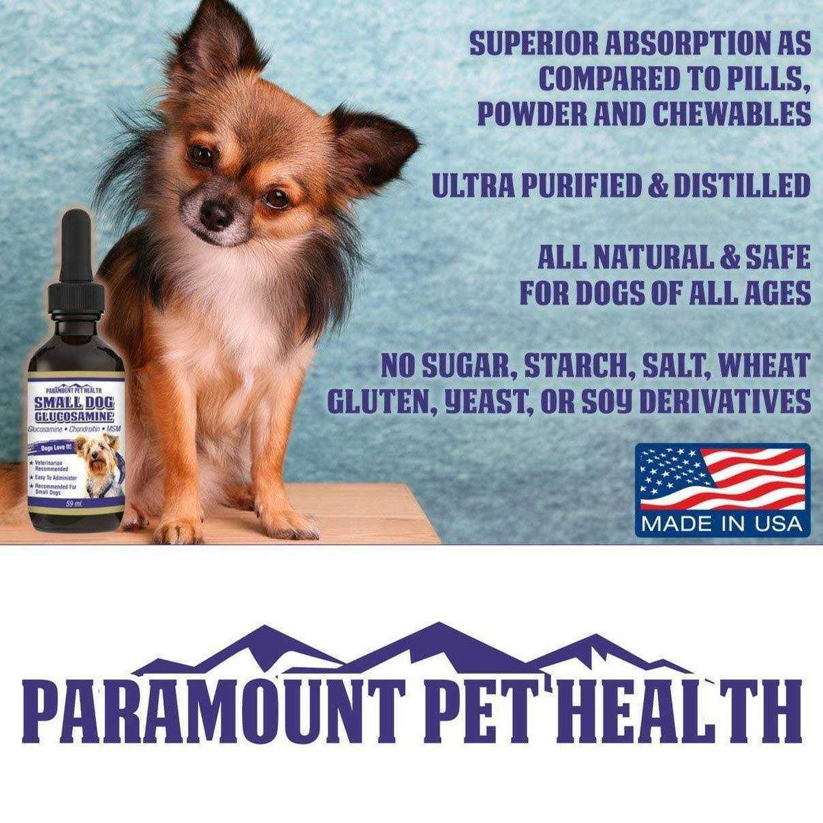 All Natural Glucosamine for Dogs 260mg M3332