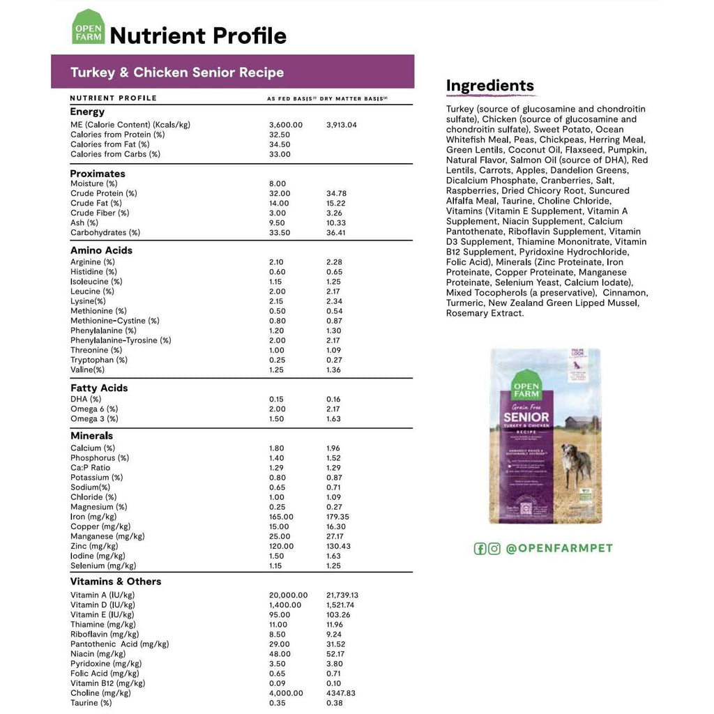 Senior Dry Dog Food V892