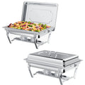 2 Pack 8QT Stainless Steel Chafing Dish Buffet Set H980