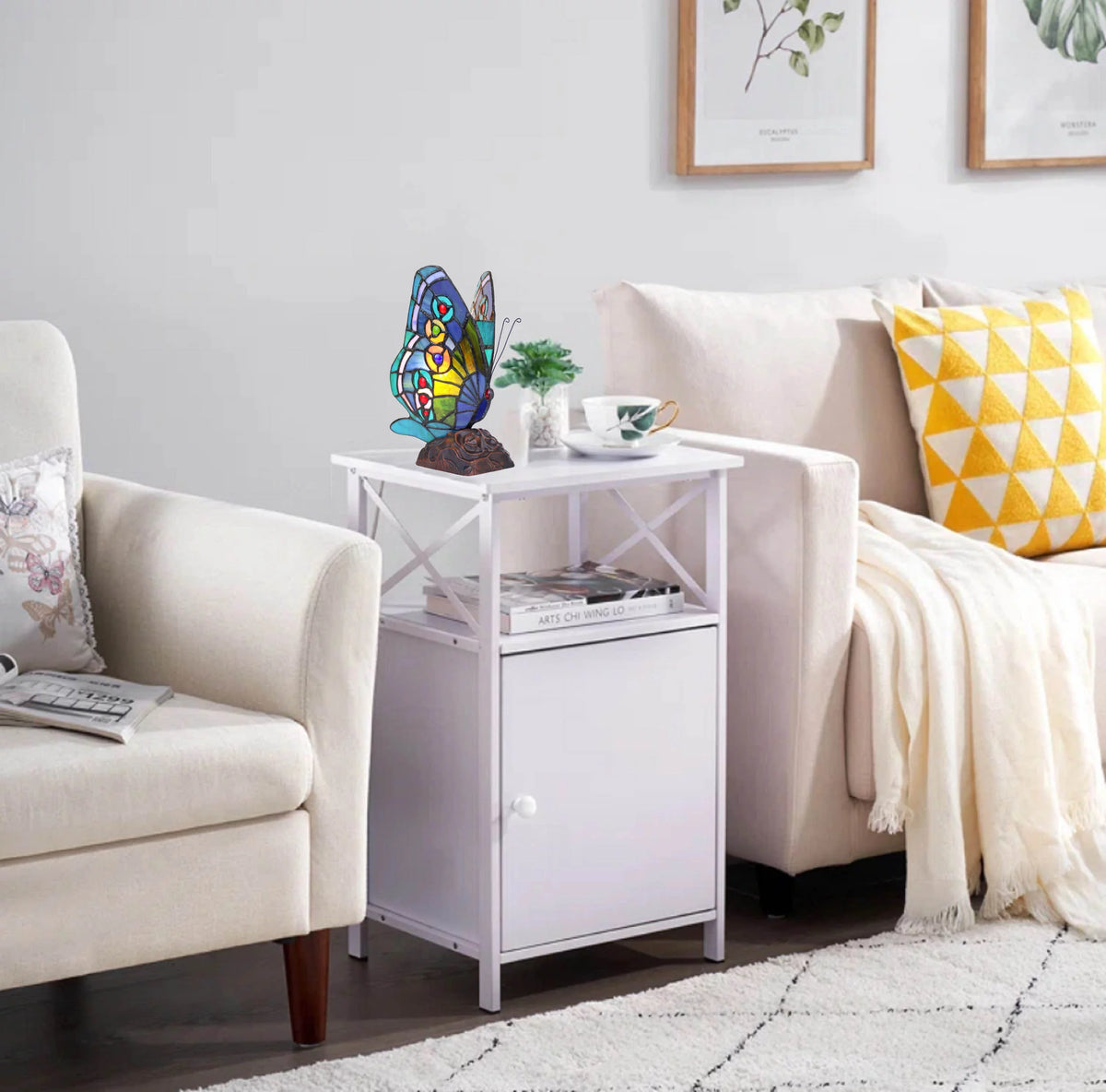 1 Light Butterfly Accent Table Lamp N346