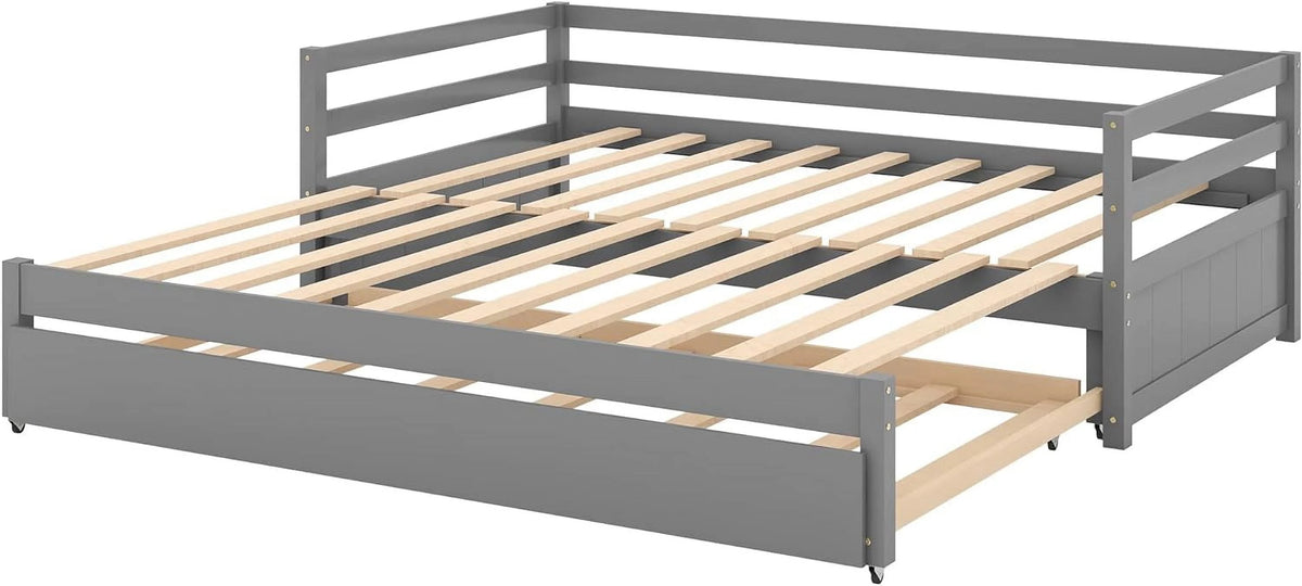 Wood Extendable Daybed with Trundle G279098