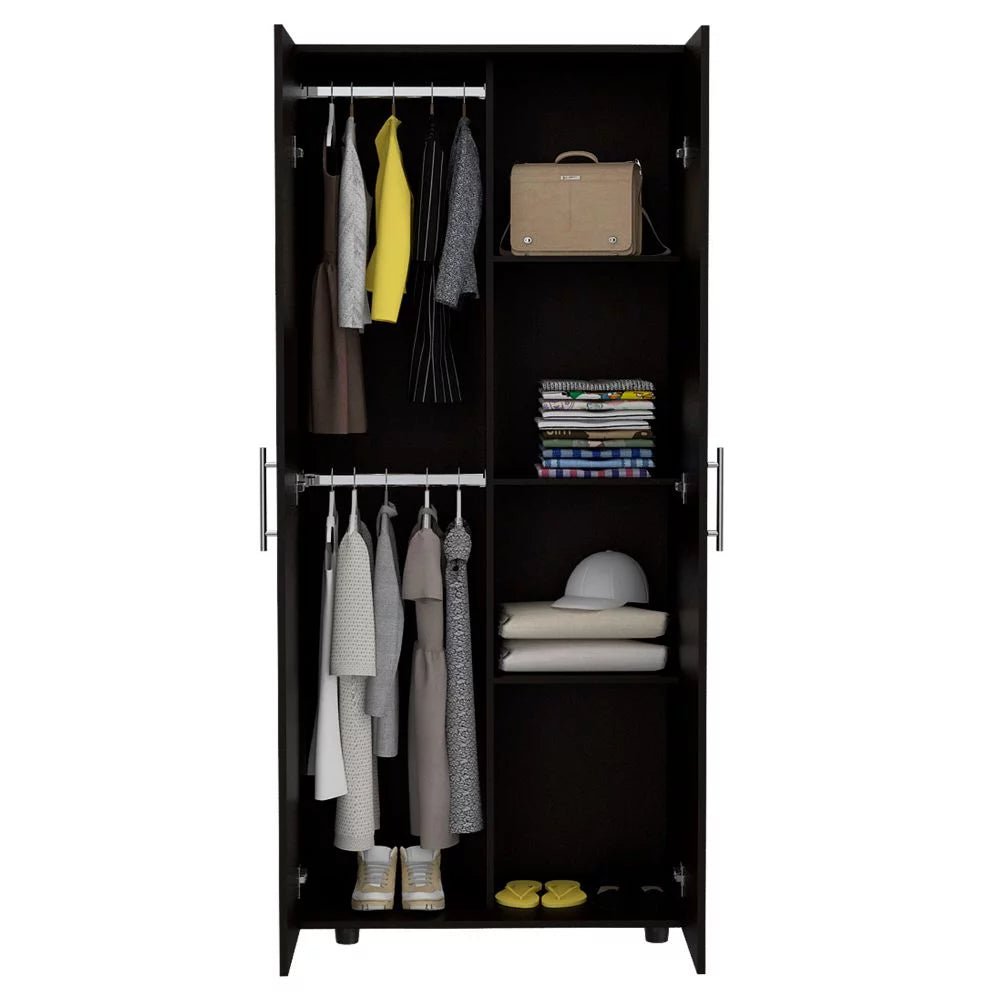 Black Double Door Armoire O8464