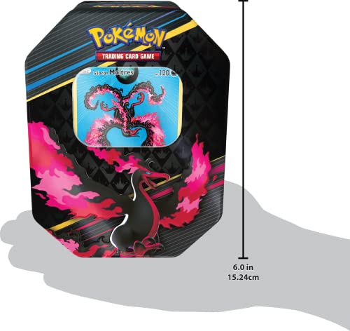 Pokémon TCG Crown Zenith Tin Galarian Zapdos 5 Booster Packs H902