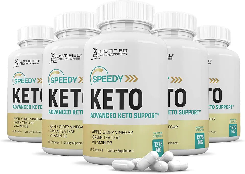 Keto ACV Pills 1275MG Apple Cider Vinegar 300 Capsules R33142