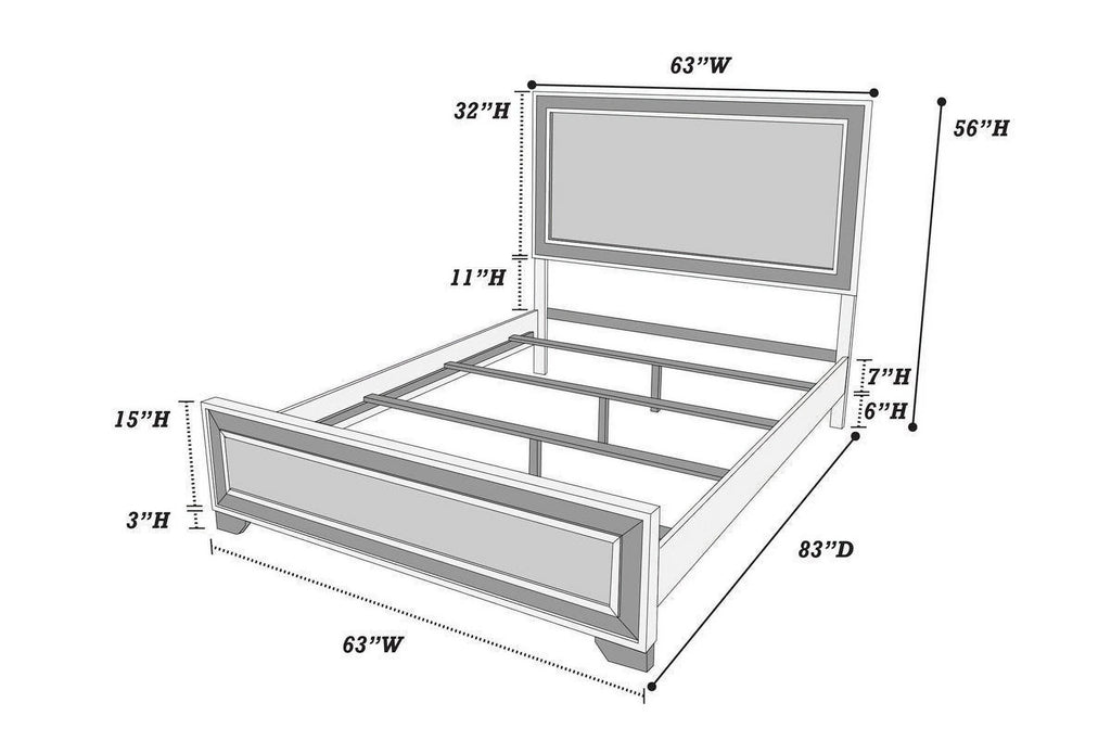 Queen Size Oak Bed R803