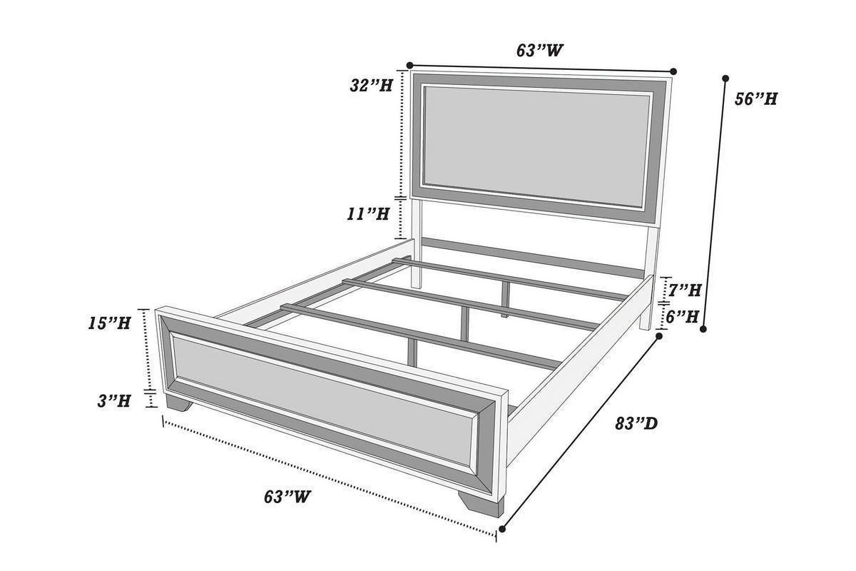 Queen Size Oak Bed R803