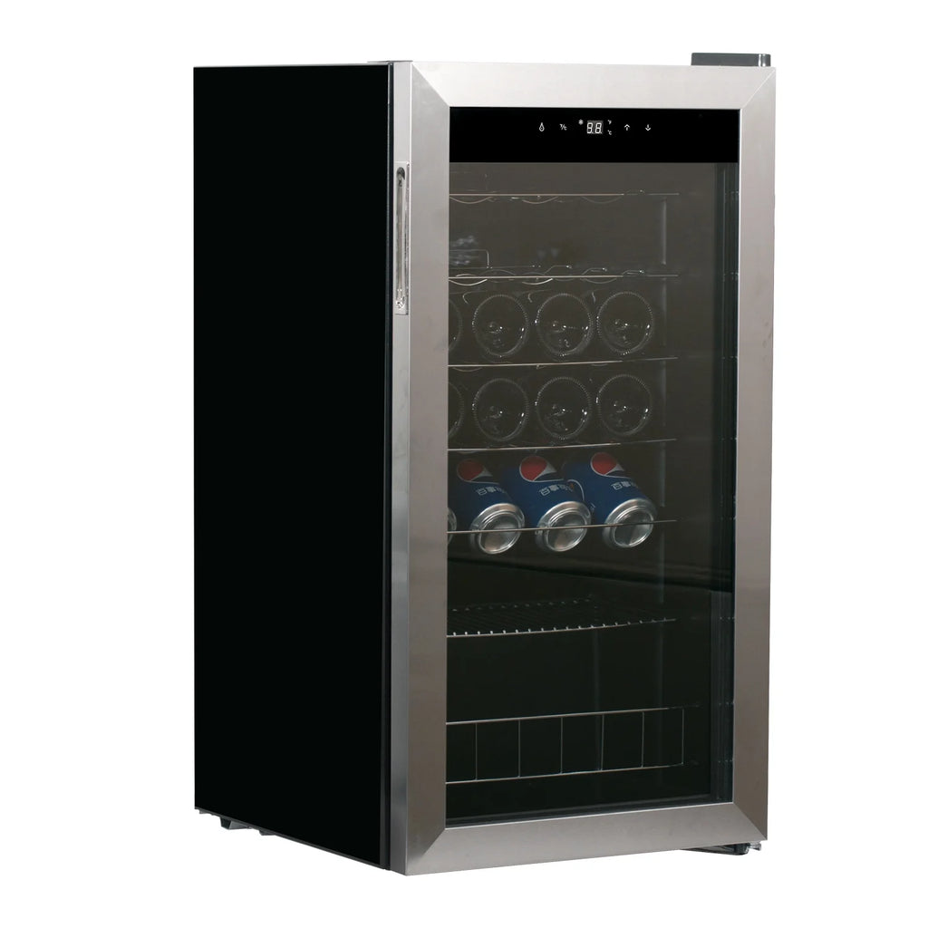 3.1 Cu ft 28 Bottles Compressor Stainless Steel Wine Cooler F714