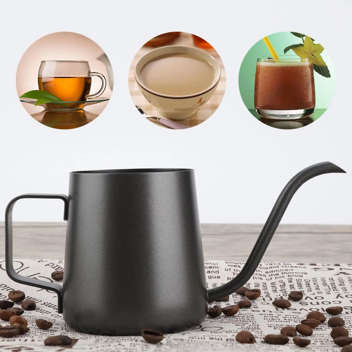 Stainless Steel Pour Over Coffee Pot 350 ml L455