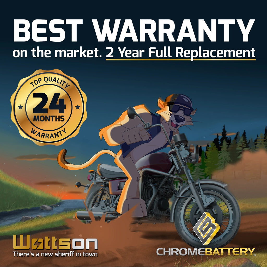 12 Volts 8.6 Ah 190 Cca Motorcycle Battery W9581