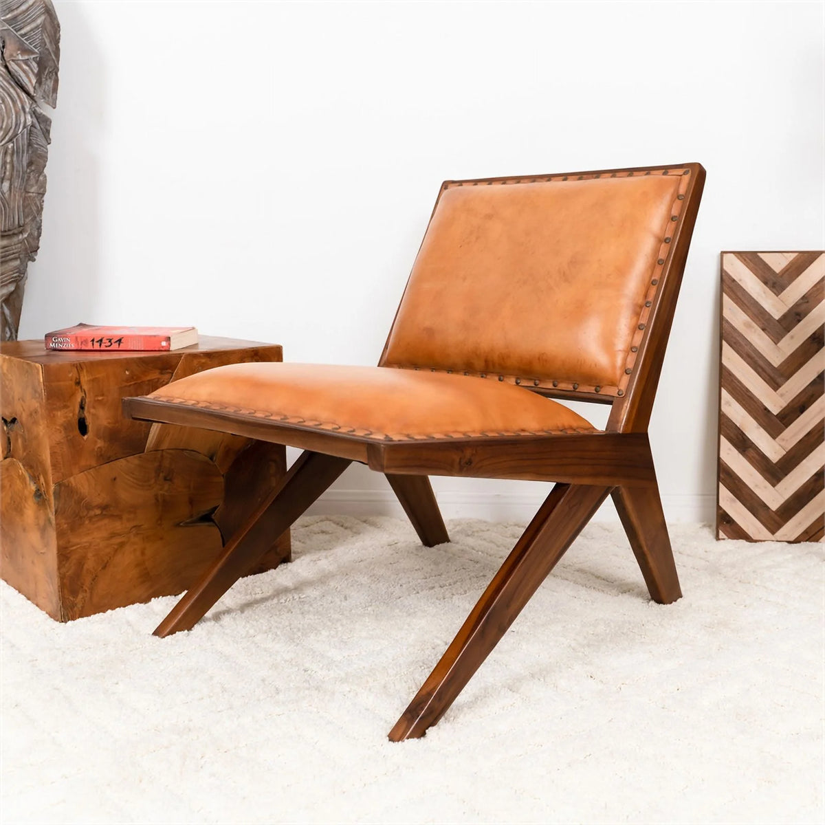 Tan Leather Armchair G952