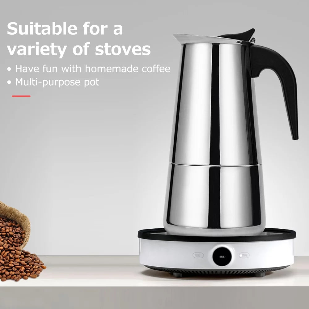Stainless Steel Portable Electric Coffee Maker A93533