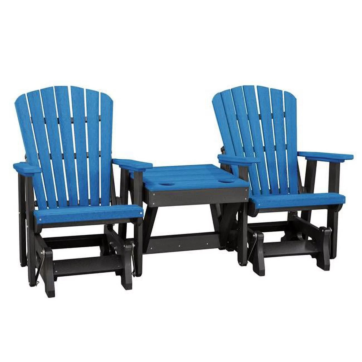 Resin Double Glider with Center Table L315823