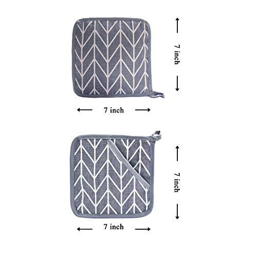 Oven Mitts and Potholders 4-Piece Set C671