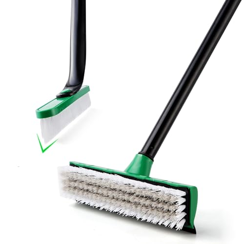3-in-1 Tub & Tile Scrub Brush Combo with Long Handle J995