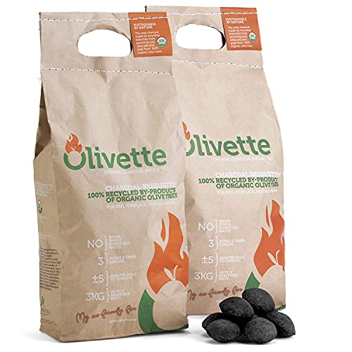 Organic Charcoal Briquettes, 6.6 lb. 2-Bag Pack C690