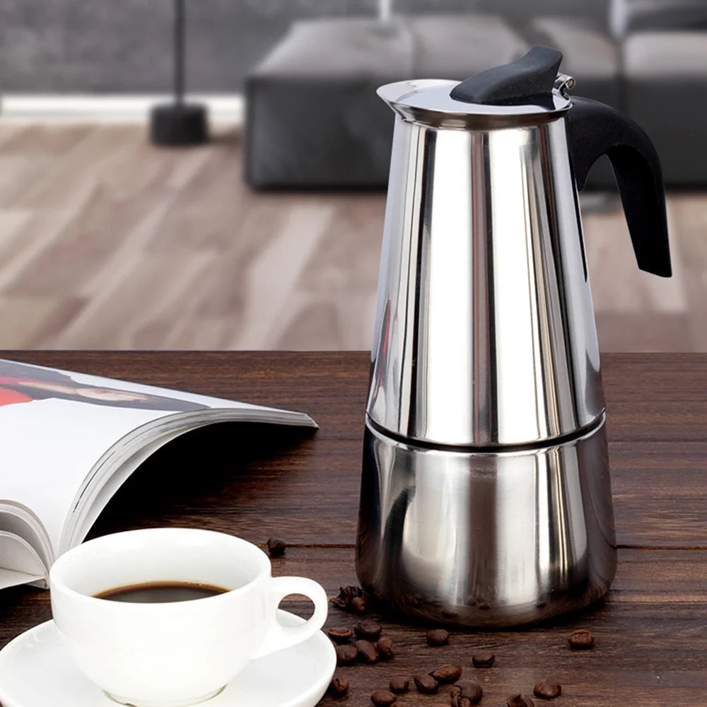 Stainless Steel Portable Electric Coffee Maker A93533