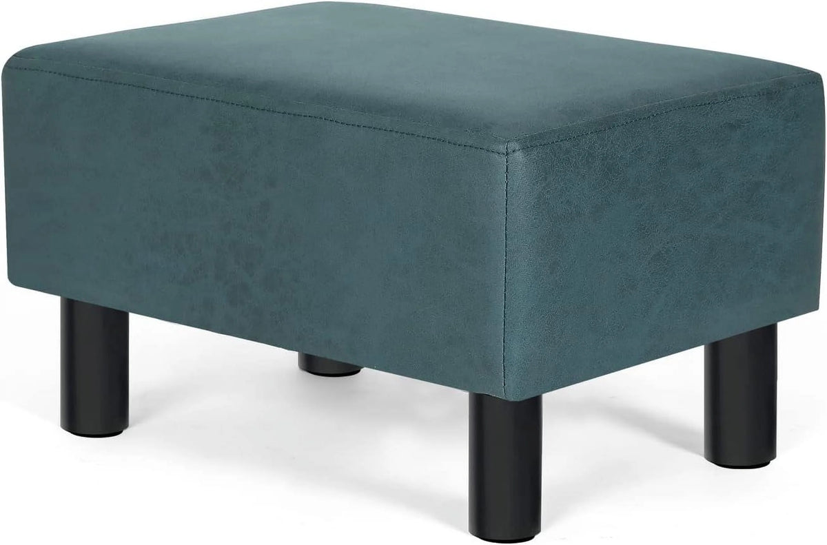 Blue Small Rectangular Ottoman Footstool K356