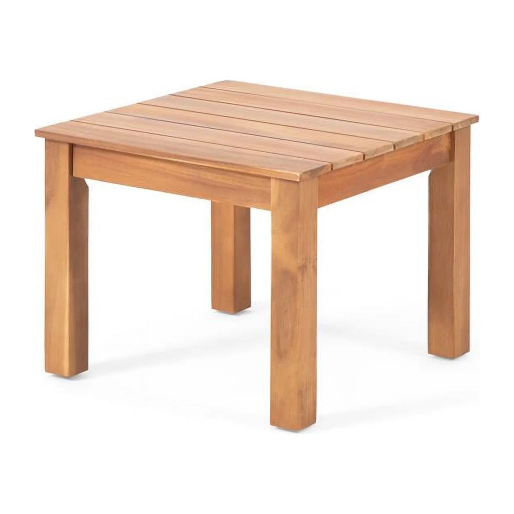 Teak Cream Acacia Wood Club Chair Set of 2 P385023