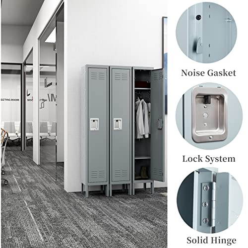 Gray 2 Door Metal Storage Locker K982