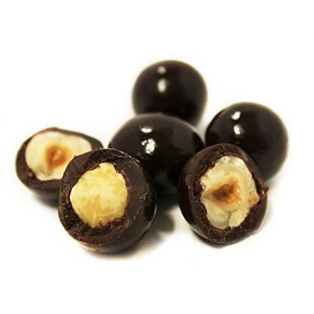 Dark Chocolate Covered Hazelnuts 2 Lbs U818