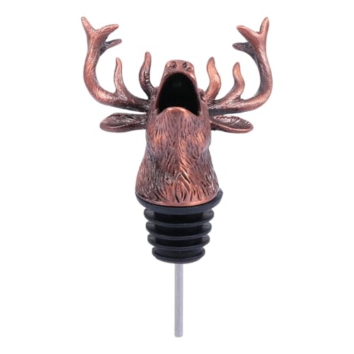 Vintage Deer Head Wine Bottle Stopper L49256
