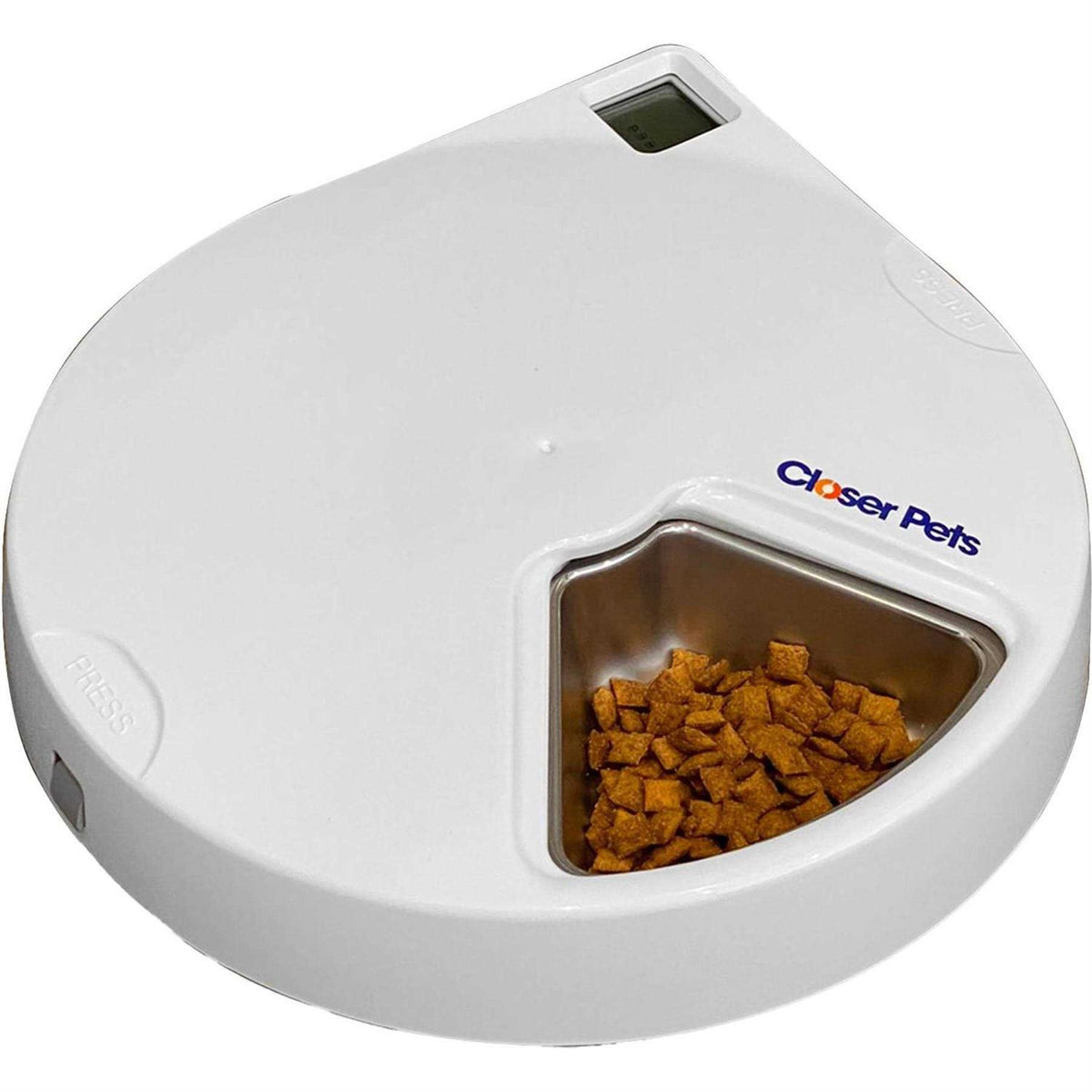 Five-meal Automatic Pet Feeder with Stainless Steel Bowl Inserts and Ice Packs I23737