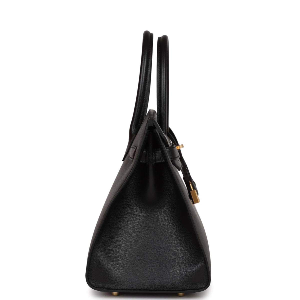 Black Leather Handbag U1006