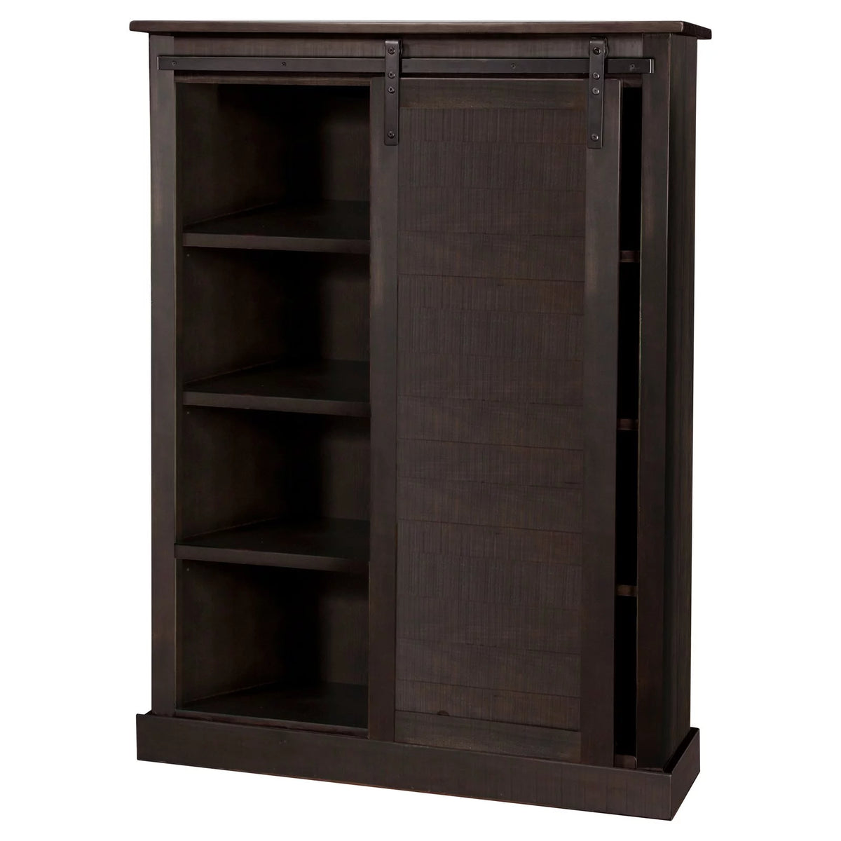 8 Shelf Barn Door Bookcase W877