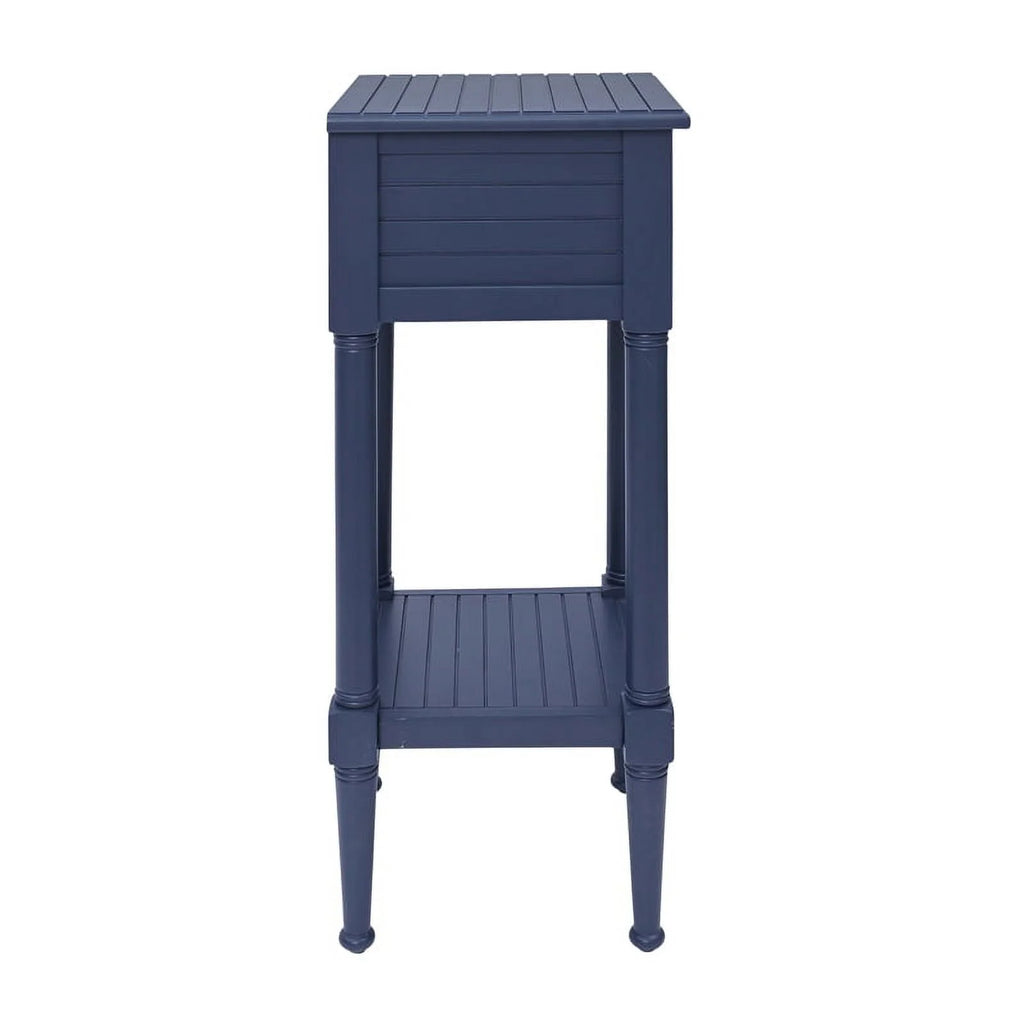 Navy Coastal Wood Side Table F886820