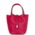 Framboise Clemence and Matte Alligator Touch 18 Picotin Lock T52497