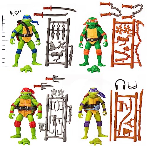 Mutant Mayhem Basic Figure Turtle 4-Pack F166968