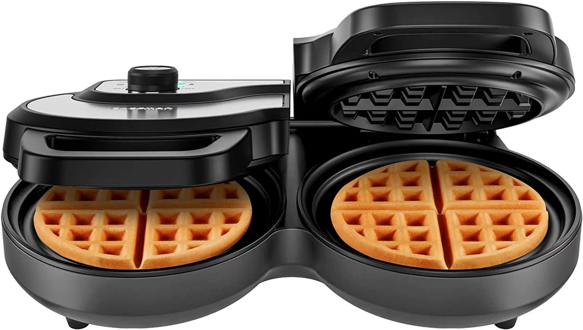 Double Waffle Maker Non Stick Stainless Steel Q58561