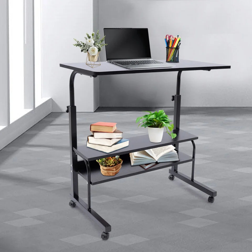 Computer Desk with 4 Rolling Wheels F553