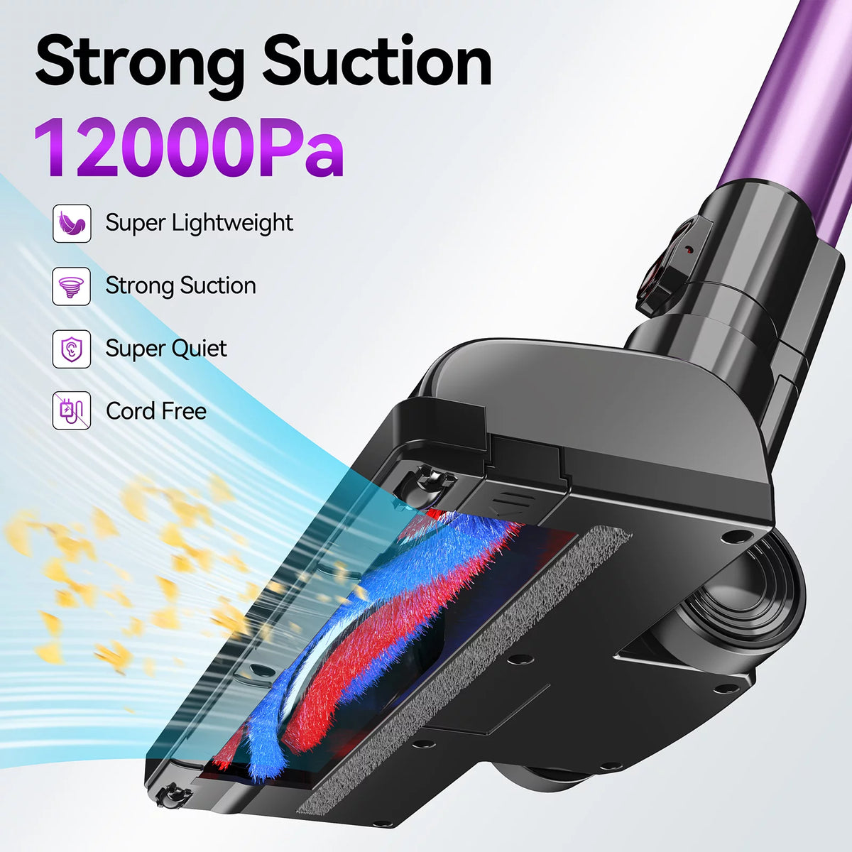 Cordless Vacuum, 20KPa 160W 4-in-1 Stick Handheld Vacuum Cleaner T604