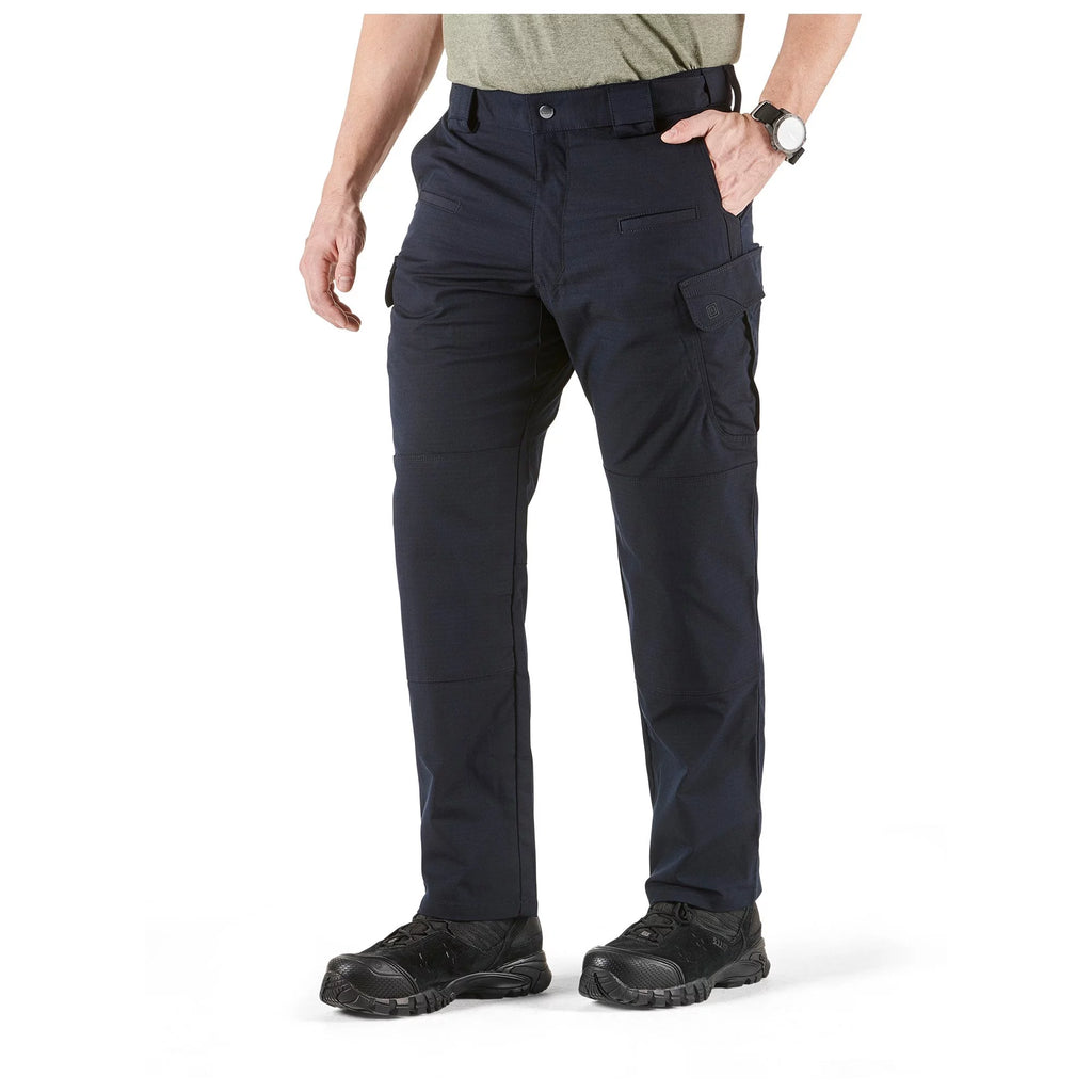 Men's Stretchable Flex-Tac Fabric Pants, Dark Navy, 34W x 32L T81437
