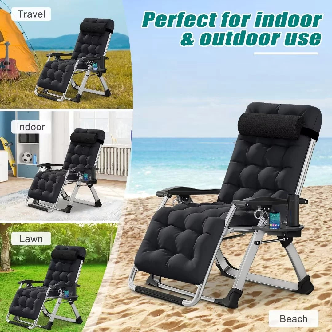 Zero Gravity Reclining Lounge Chair with Cushion & Tray X528
