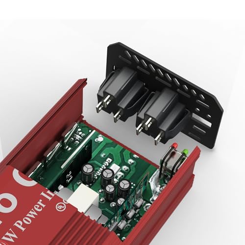 400W Vehicle Power Inverter, 12V DC to 110V AC, Dual AC Outlets, USB-A & USB-C Ports R3274