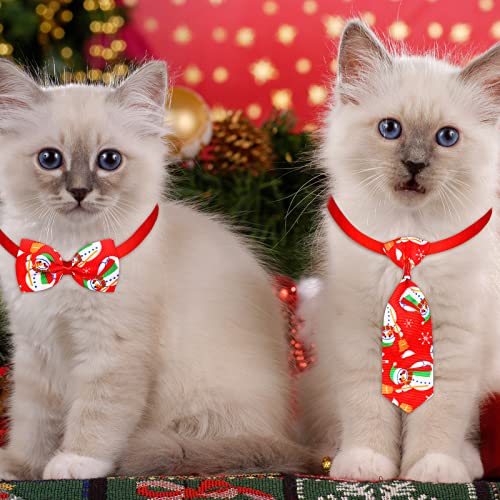 50 Pieces Dog Bow Tie Collar Set with Adjustable Collar U213